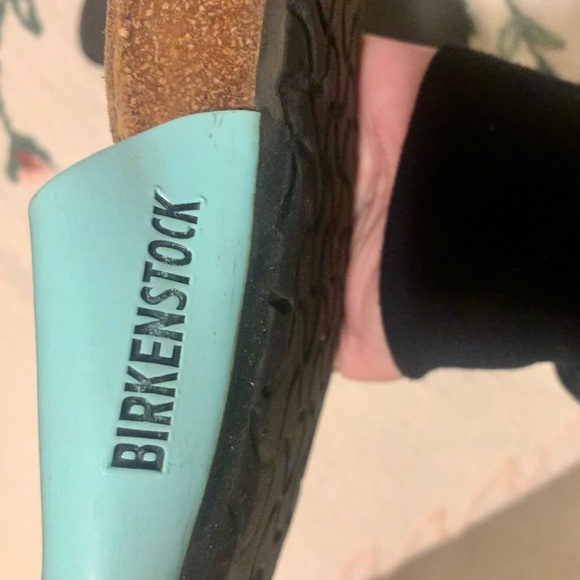 Birkenstock Madrid Teal One Strap Sandals Size 35 - Picture 2 of 4